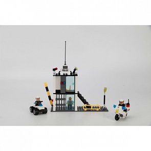 Конструктор - Полицейский участок, 166 деталей (Город Мастеров, KK-3008-Rsim)